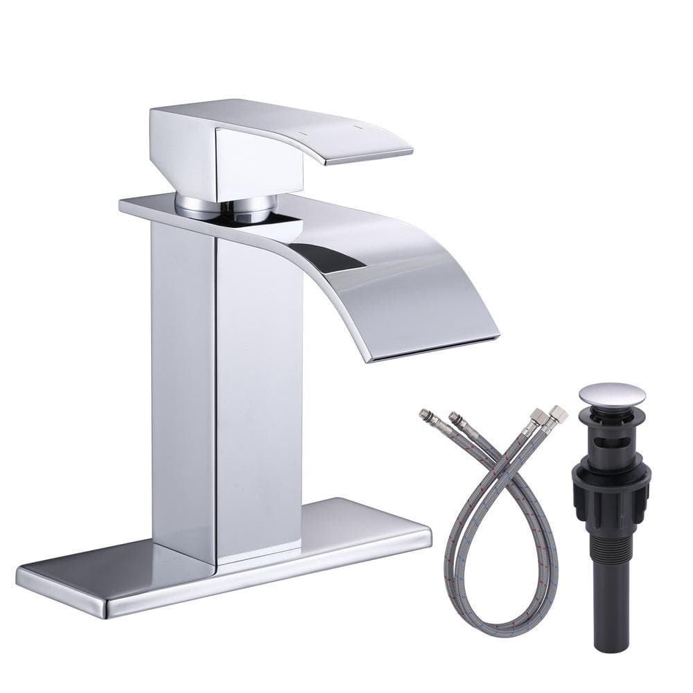 Pfister Rhen 1.2 GPM shops Waterfall Widespread Bathroom Faucet with Pop-Up Drain