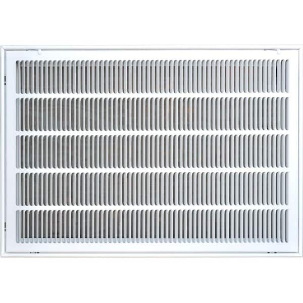 SPEEDI-GRILLE 20 in. x 30 in. Return Air Vent Filter Grille, White with Fixed Blades