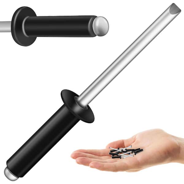 5/32 in. x 1/2 in. Aluminum Blind Pop Rivets (350-Pack) with Steel Mandrel