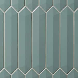 Axis 3D 2.6 in. x 13 in. Jade Polished Picket Ceramic Wall Tile (9.04 sq. ft. / case)