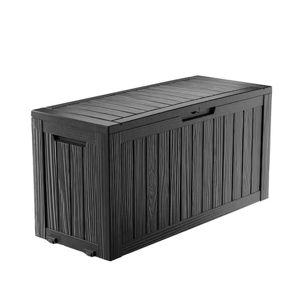 コリンシアン・プロスターズ【パオロ・ロッシ＊イタリア/ホーム】ボックス 75 Gal. Black Resin Deck Box with Wheels Pool Storage Box for