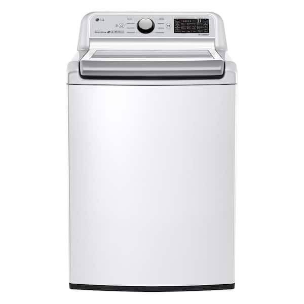 LG 5.0 Cu. Ft. SMART Top Load Washer in White with TurboWash3D Technology