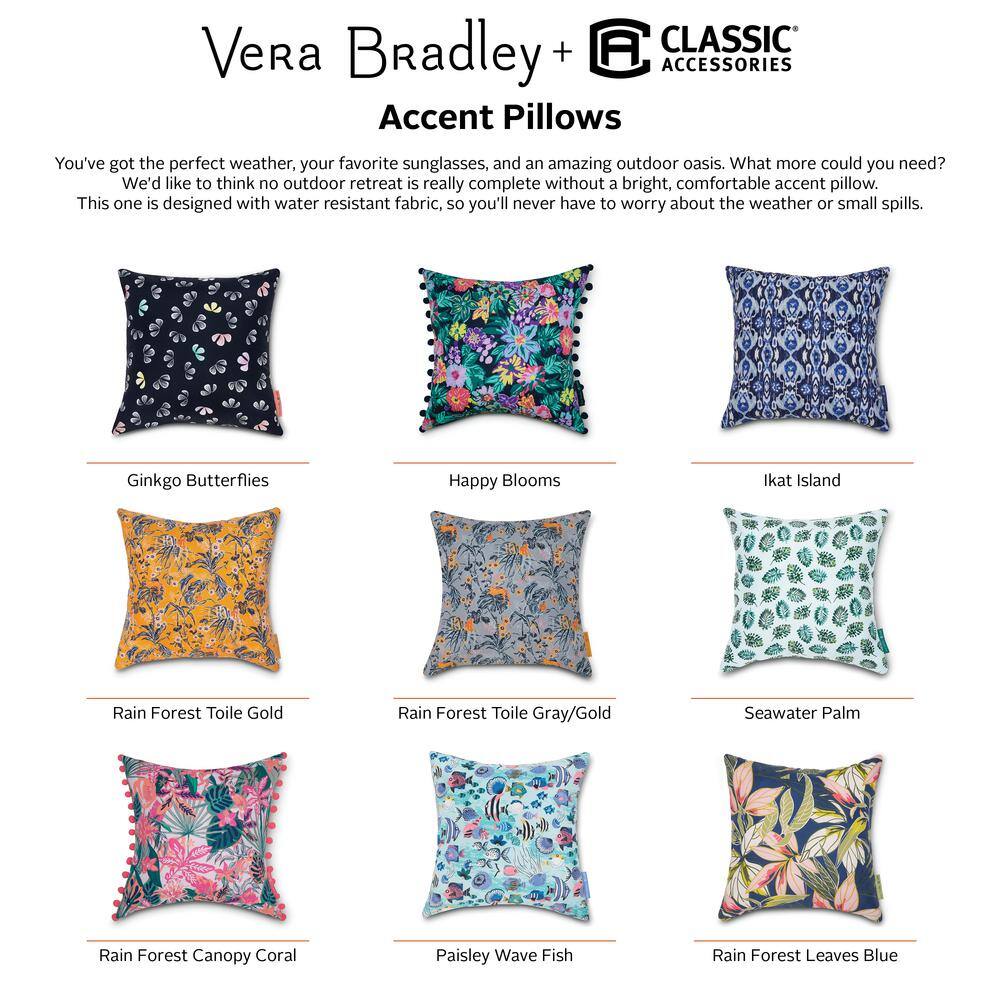 Vera Bradley Island Outdoor Square Pillow Cover & Insert