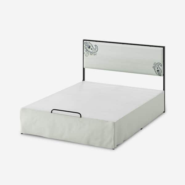 JAYDEN CREATION Nicky Modern 2 Piece Queen Bedroom Set with Metal Base-EMBROIDERY