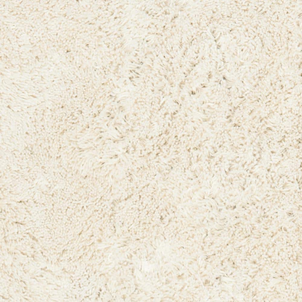 Ivory Hand-Tufted Shag Area Rug 4' x 6'