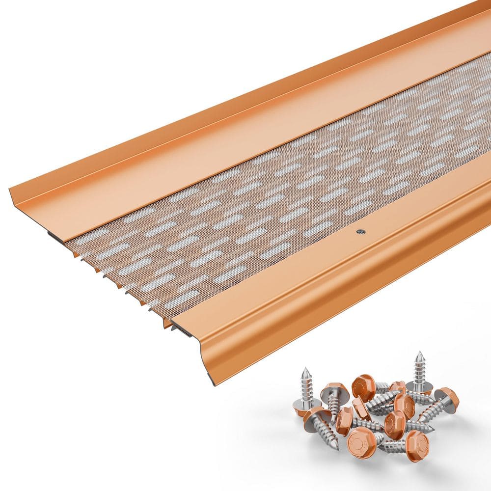 Micromesh [6 in. x 1 ft.] Gutter Guard only for 6 in. K-Style Gutters, Aluminum Frame and SS Mesh, Copper Tone price history on PriceWatchPro
