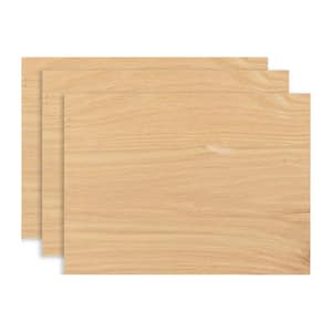 3/4 in. x 11 in. x 14 in. Edge-Glued Oak Hardwood Boards (3-Pack)