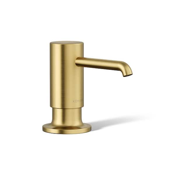 Purist Soap/Lotion Dispenser in Vibrant Brushed Moderne Brass
