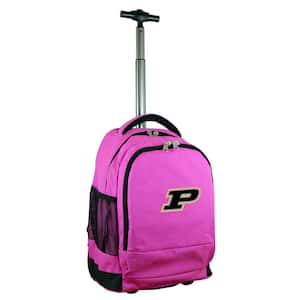 NCAA Purdue 19 in. Pink Wheeled Premium Backpack