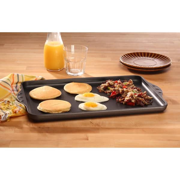 The Rock by 10.6-inch x 19.5-inch Reversible Grill/Griddle - Starfrit 034614-004-0000