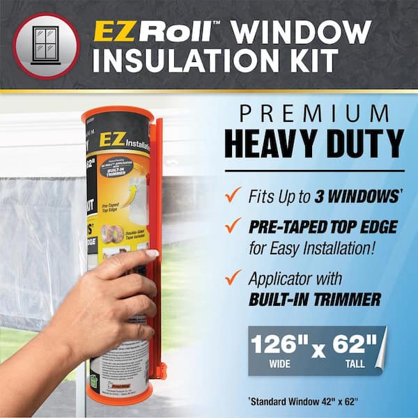 62 In. X 210 In. Outdoor Stretch Window Insulation Kit