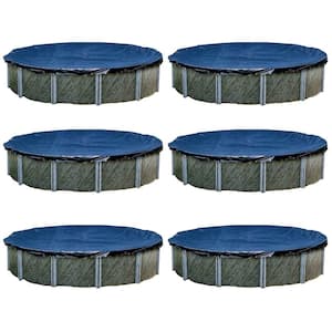 15 ft. x 15 ft. Round Blue Above Ground Winter Swimming Pool Cover (6 Pack)
