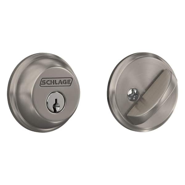 Schlage B60 series bright brass single cylinder deadbolt certified highest for security and durability