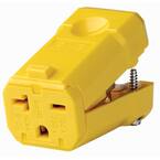 Leviton 20 Amp 250-Volt Flanged Inlet Grounding Straight Blade Outlet ...