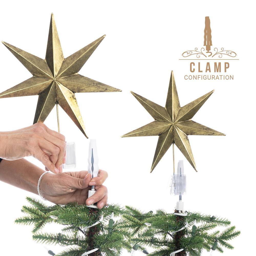 White Plastic Twist-On Christmas Tree Topper Holder