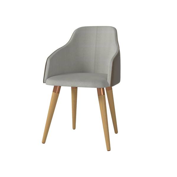 مفيد تمزق خلاق  Luxor Stamford Grey Double-Sided Fabric Leather Accent Chair 10181HD1 - The  Home Depot