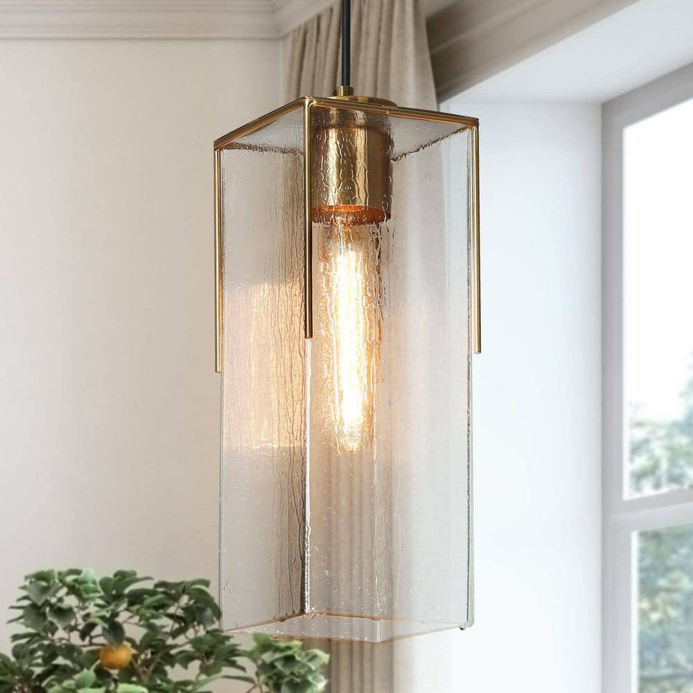 Modern 1-Light Brass Mini Pendant Light Water Glass Black Pendant Hanging Light Farmhouse DIY Kitchen Island Chandelier price history on PriceWatchPro