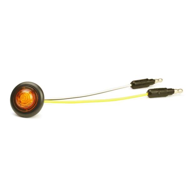 Grote MicroNova Dot LED Clearance Marker Light with Grommet, Multi-Volt-Amber