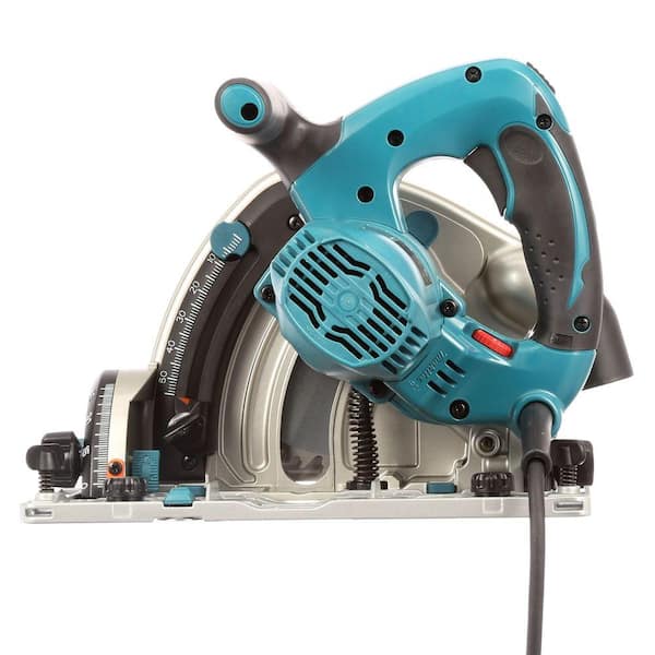 12 Amp 6-1/2 in. Corded Plunge Saw with 55 in. Guide Rail, 48T Carbide Blade and Hard Case