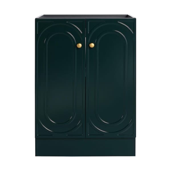 23.25 in. Bath Vanity Cabinet without Top in Dark Green Unassembled