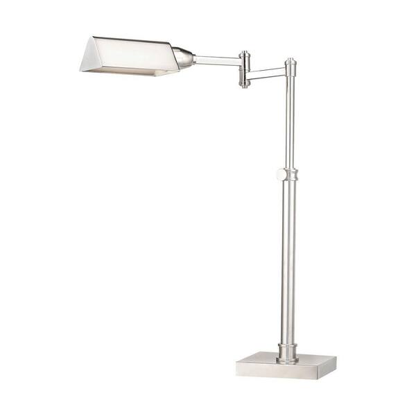 Titan Lighting 23 in. Polished Nickel Desk Lamp