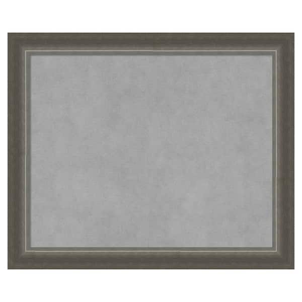 Amanti Art Domus Dark Silver 23 in. x 19 in. Framed Magnetic Board