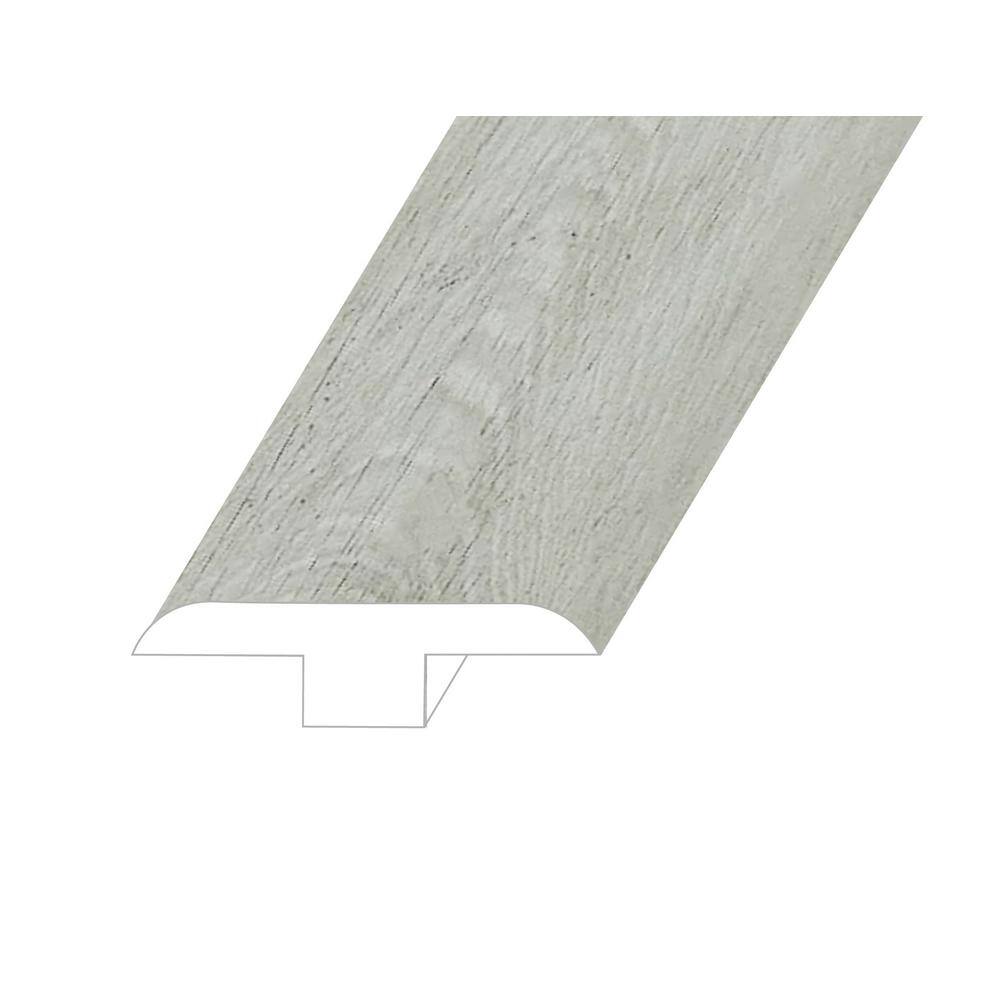 Omnia Smoked Pewter 0.5 in. Thick x 1.8 in. Wide x 94.5 in. Length Vinyl T-Molding price history on PriceWatchPro