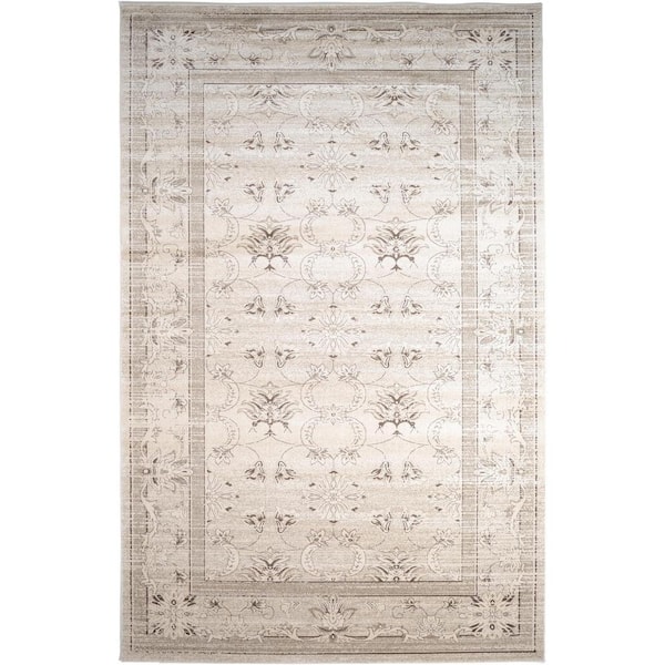Unique Loom La Jolla Botanica Ivory 10' 6 x 16' 5 Area Rug