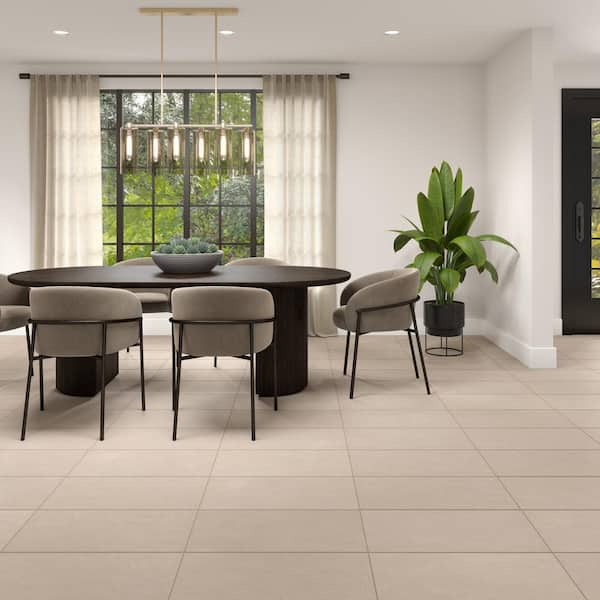 Cohesion Beige 24 in. x 48 in. Color Body Porcelain Floor and Wall Tile (15.37 sq. ft./case)