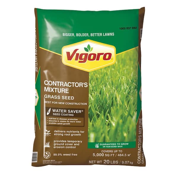 Vigoro - 20 lbs. Contractor's Grass Seed Southern Mix with Water Saver Seed Coating