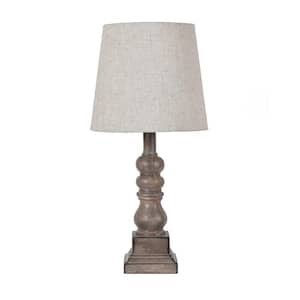 Sarah Distressed Brown Resin Table Lamp