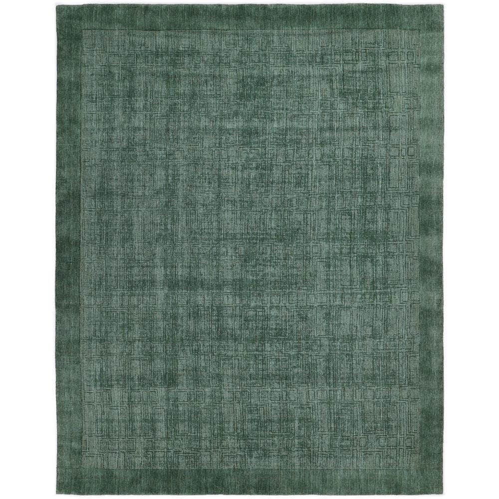 Solid Sterling Green 9 X 12 Hand Loom Wool Cotton Indoor Area Rug price history on PriceWatchPro
