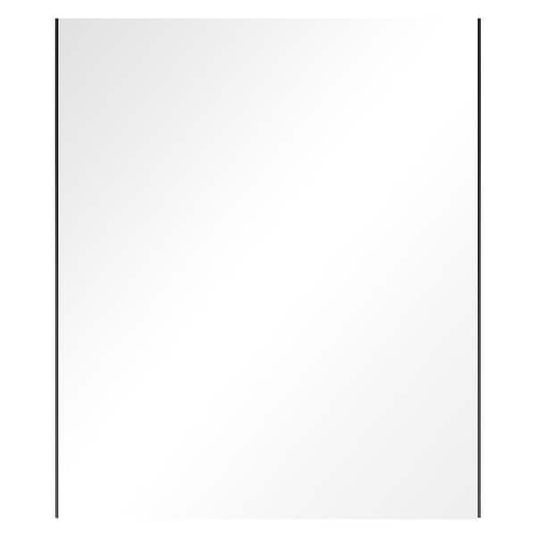 Fab Glass and Mirror 30 in. W x 40 in. H Glassless Mirror with Lightweight, Shatterproof Design and Premium Chrome Frame for Gym, or Studio