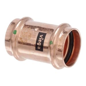 ProPress 1-1/2 in. x 1-1/2 in. Copper Coupling with Stop