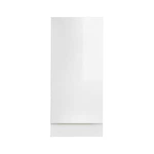 Valencia Assembled 9 in. W x 24 in. D x 34.5 in. H in Gloss White Plywood Assembled Full-Height Base Kitchen Cabinet