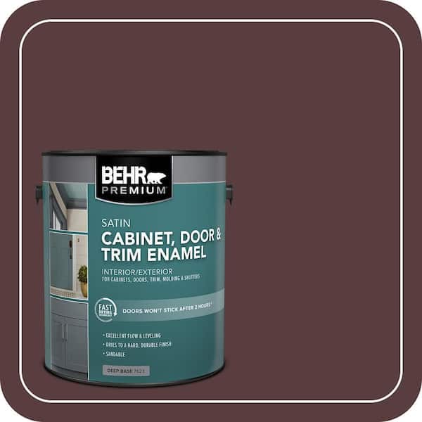 1 gal. #PPU1-02 Divine Wine Satin Enamel Interior/Exterior Cabinet, Door & Trim Paint