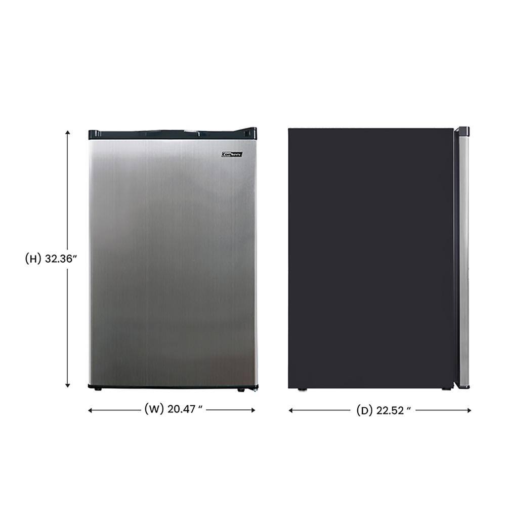 Compact Stainless Steel Energy Star Undercounter Upright Freezer