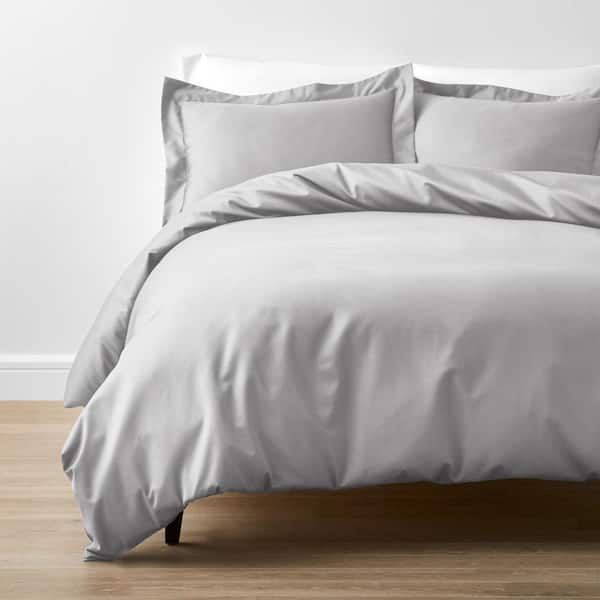 Legends Hotel Light Gray Supima Wrinkle-Free Cotton Twin XL Fitted Sheet