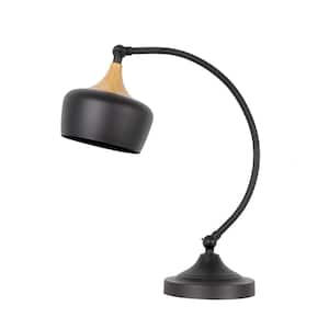 Urbania 1-Light Black and Wood Table Lamp