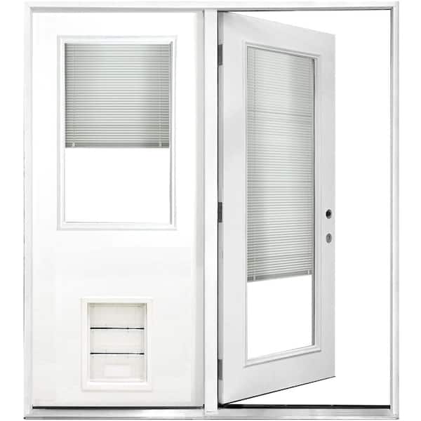 Center Hinged Patio Door With Blinds Patio Ideas