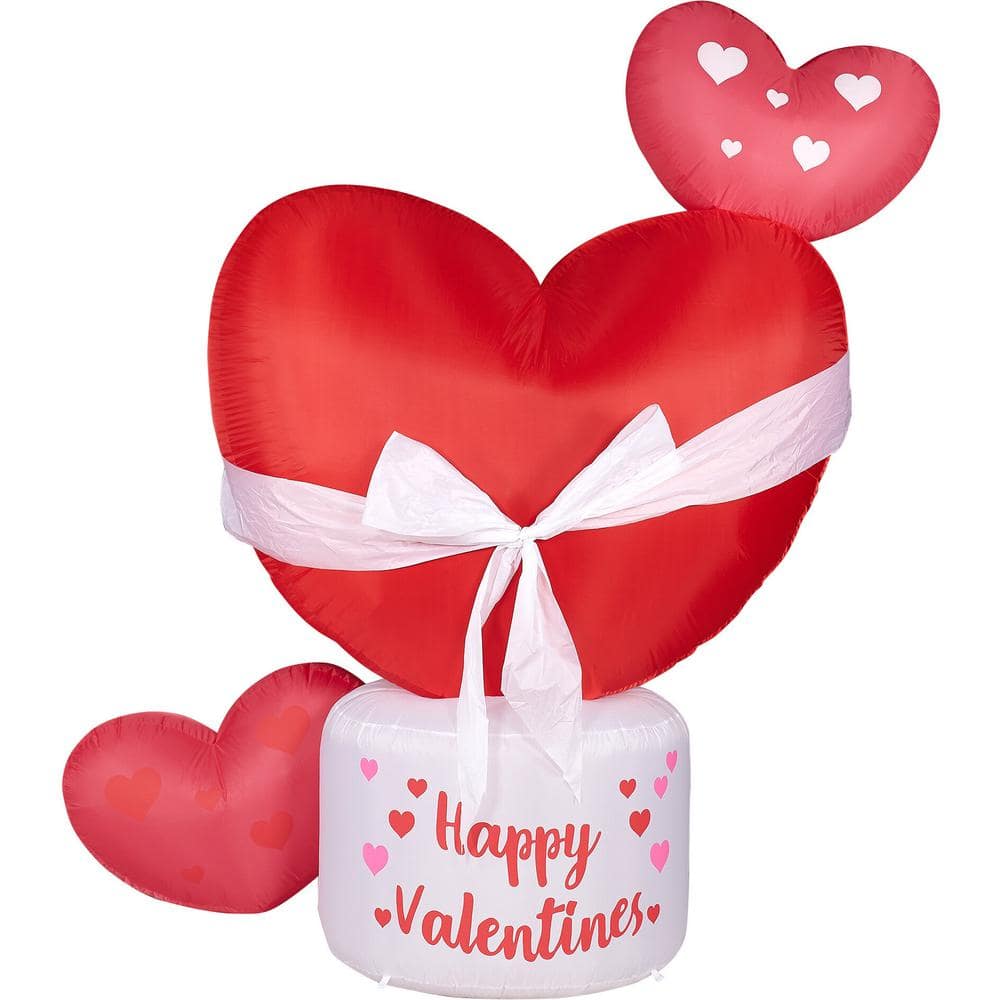 Shiny Glass Hearts Valentine's Day Ornaments - Set of 12