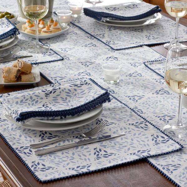 Company Cotton Hanukkah 20 in. W x 14 in. H Blue Cotton Placemat Set of 4
