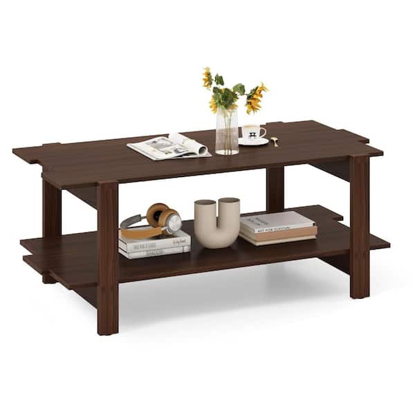 Volenca Slatted Wood Coffee Table, 2-...