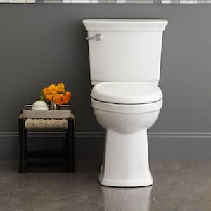 Optum VorMax Complete Tall Height 2-piece 1.28 GPF Elongated Toilet in White with Slow Close Seat