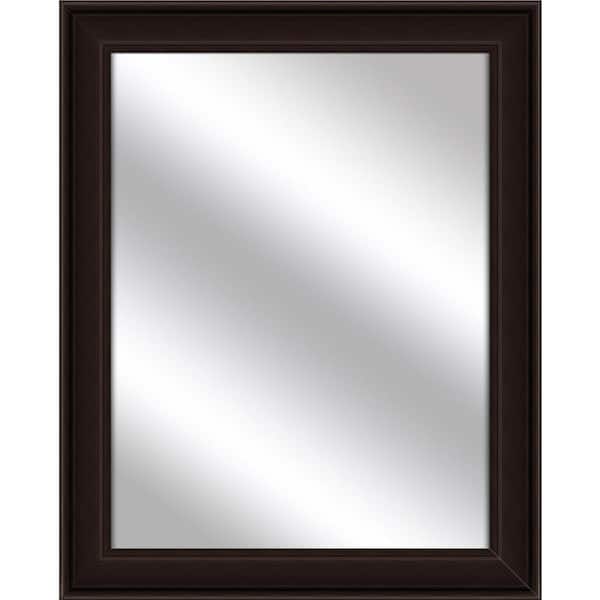 PTM Images Medium Rectangle Espresso Art Deco Mirror (31.5 in. H x 25.5 in. W)