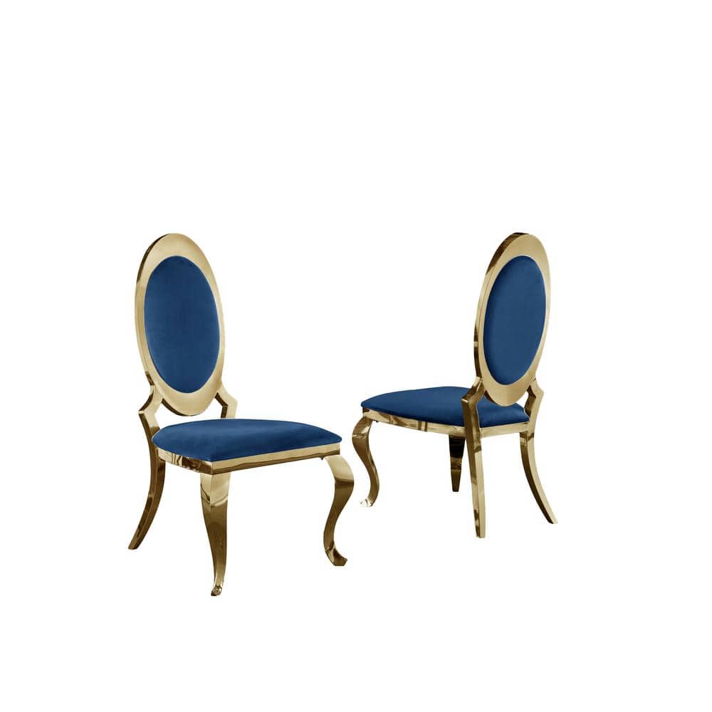 Louis XV armchair royal blue