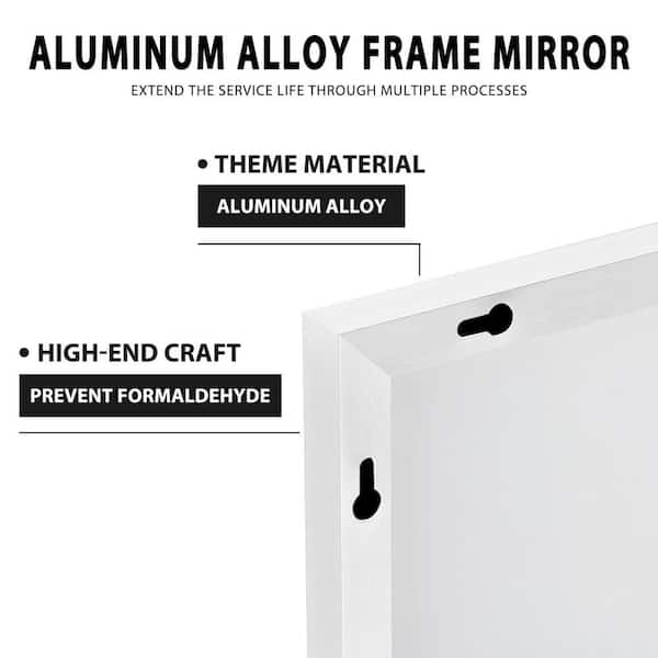 22 in. W x 65 in. H Full Length Rectangular Aluminum Alloy Framed Wall ...