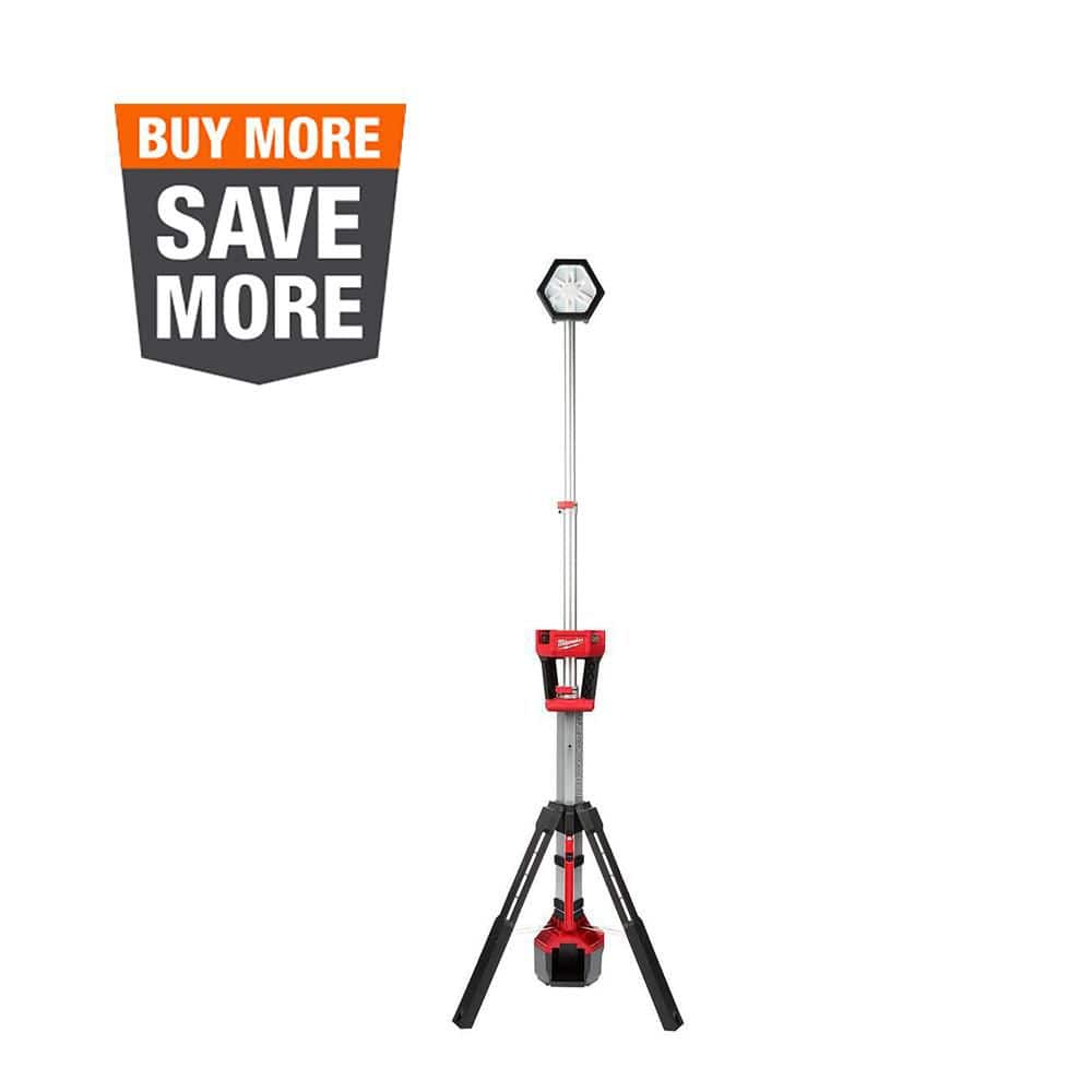 Milwaukee M18 18-Volt Lithium-Ion Cordless Rocket Dual Power Tower Light (Tool-Only) 2131-20 - The Home Depot
