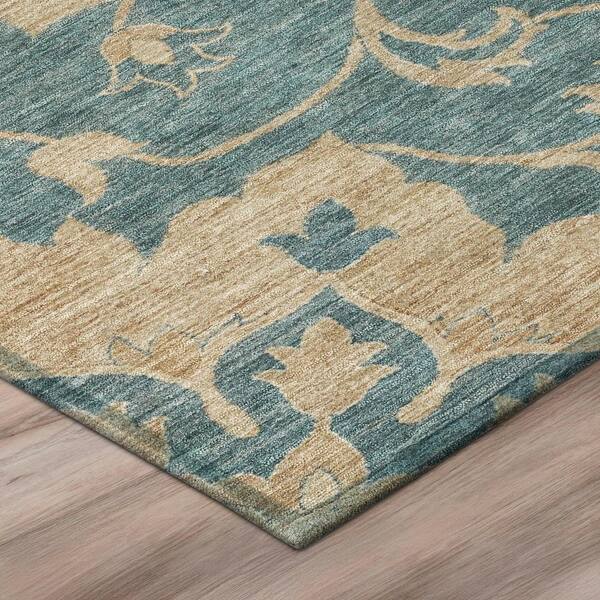 Chantille Machine Washable Indoor/Outdoor Abstract ACN2954 Teal 10 ft. x 14 ft. Area Rug