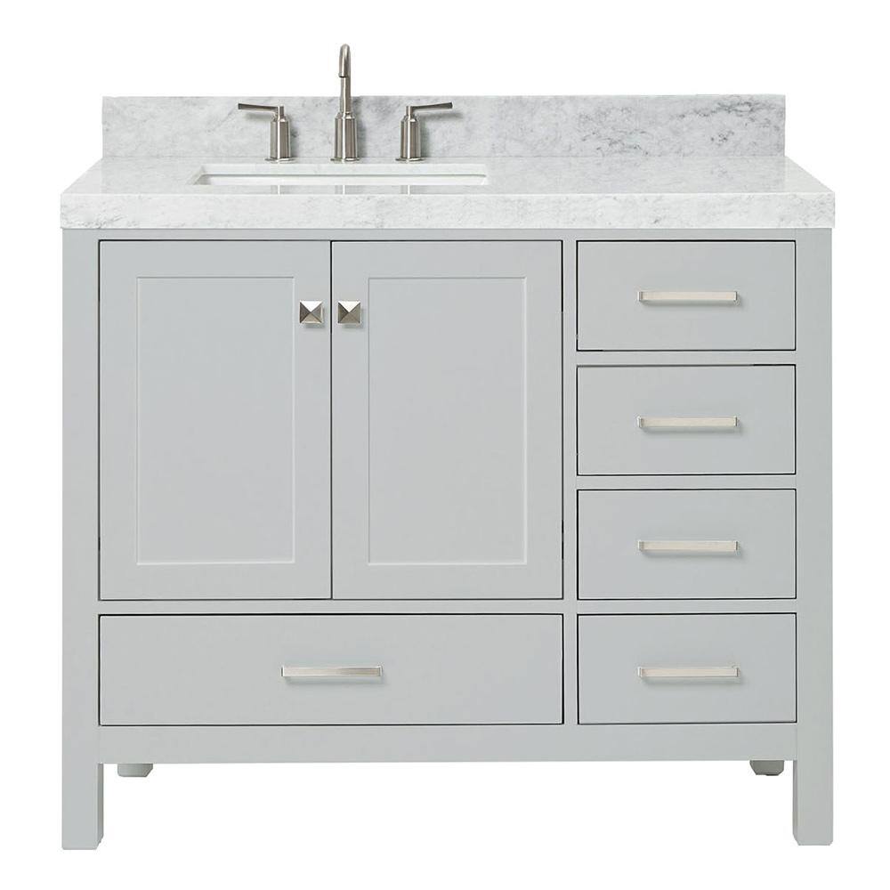 ARIEL Cambridge 42 in. W x 22 in. D x 36.5 in. H Single Sink ...